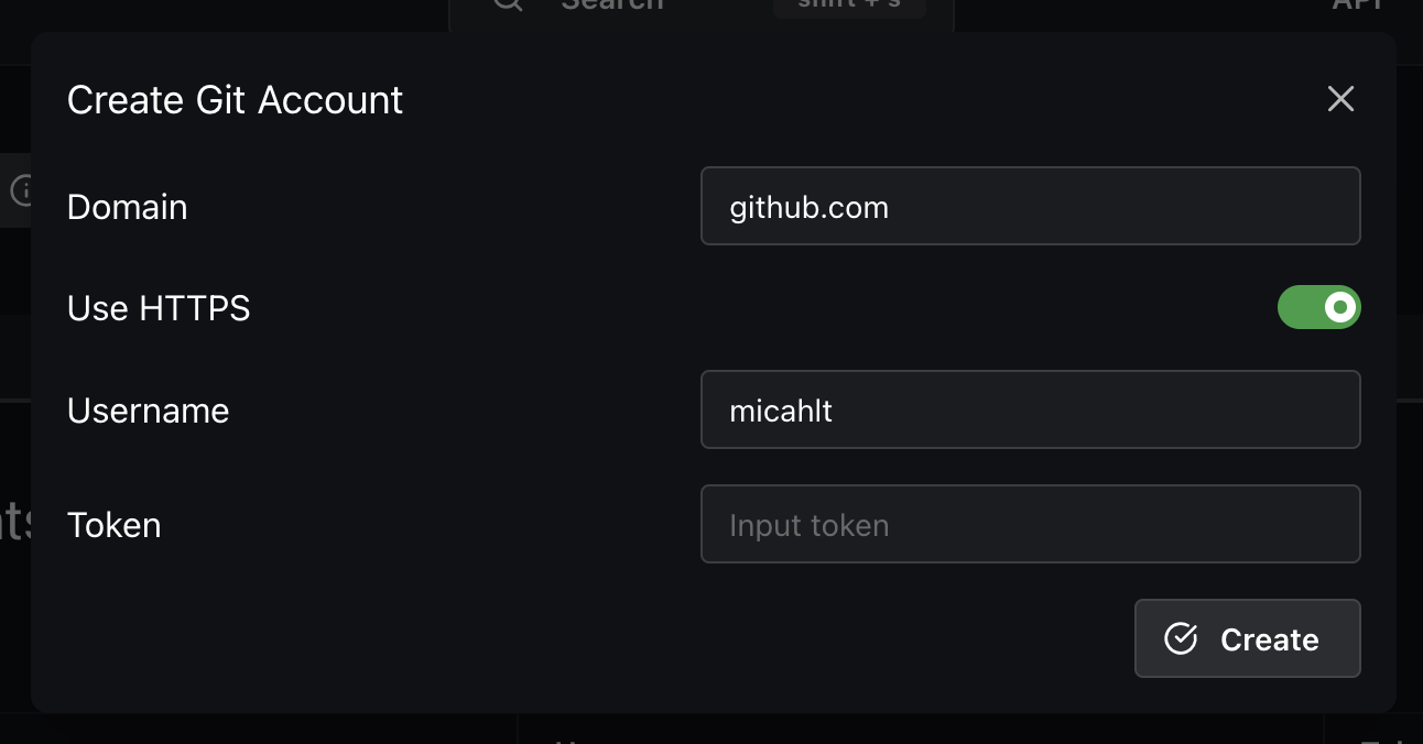 Setting up a Git provider